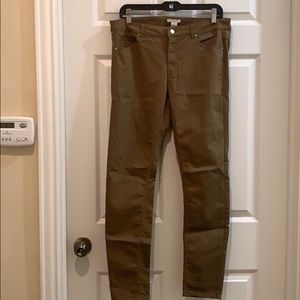 Medium brown skinny jeans